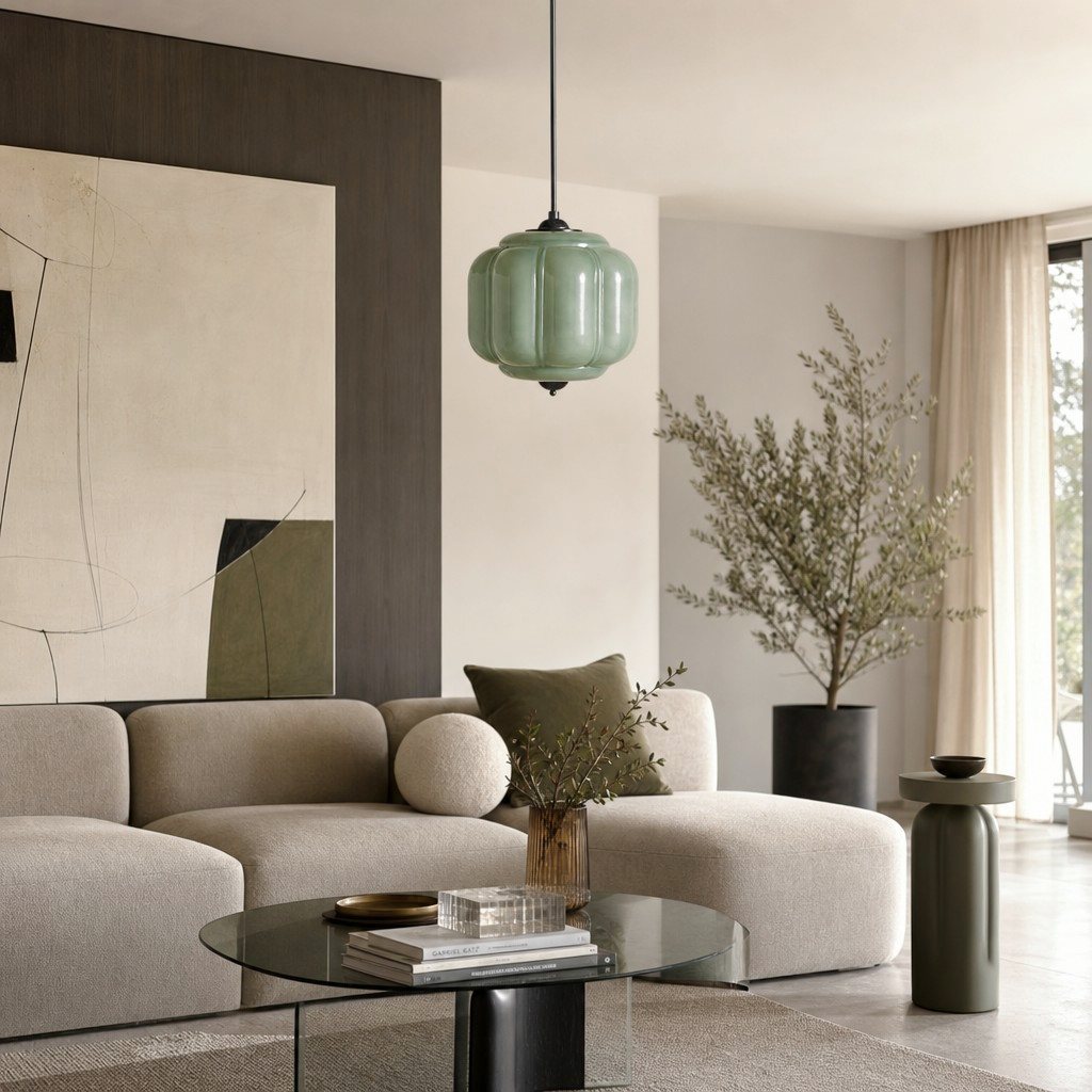 Eloise pendant in a living room