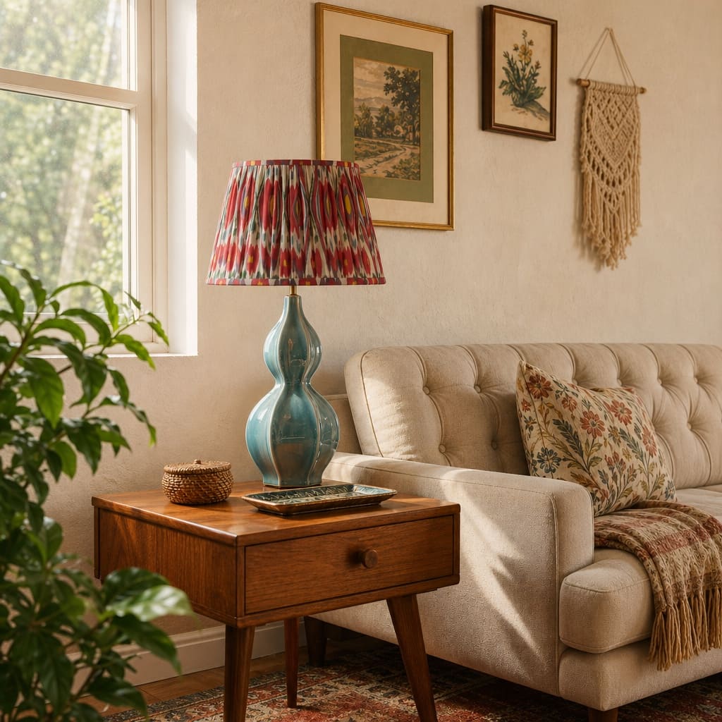 Thalune table lamp beside a sofa