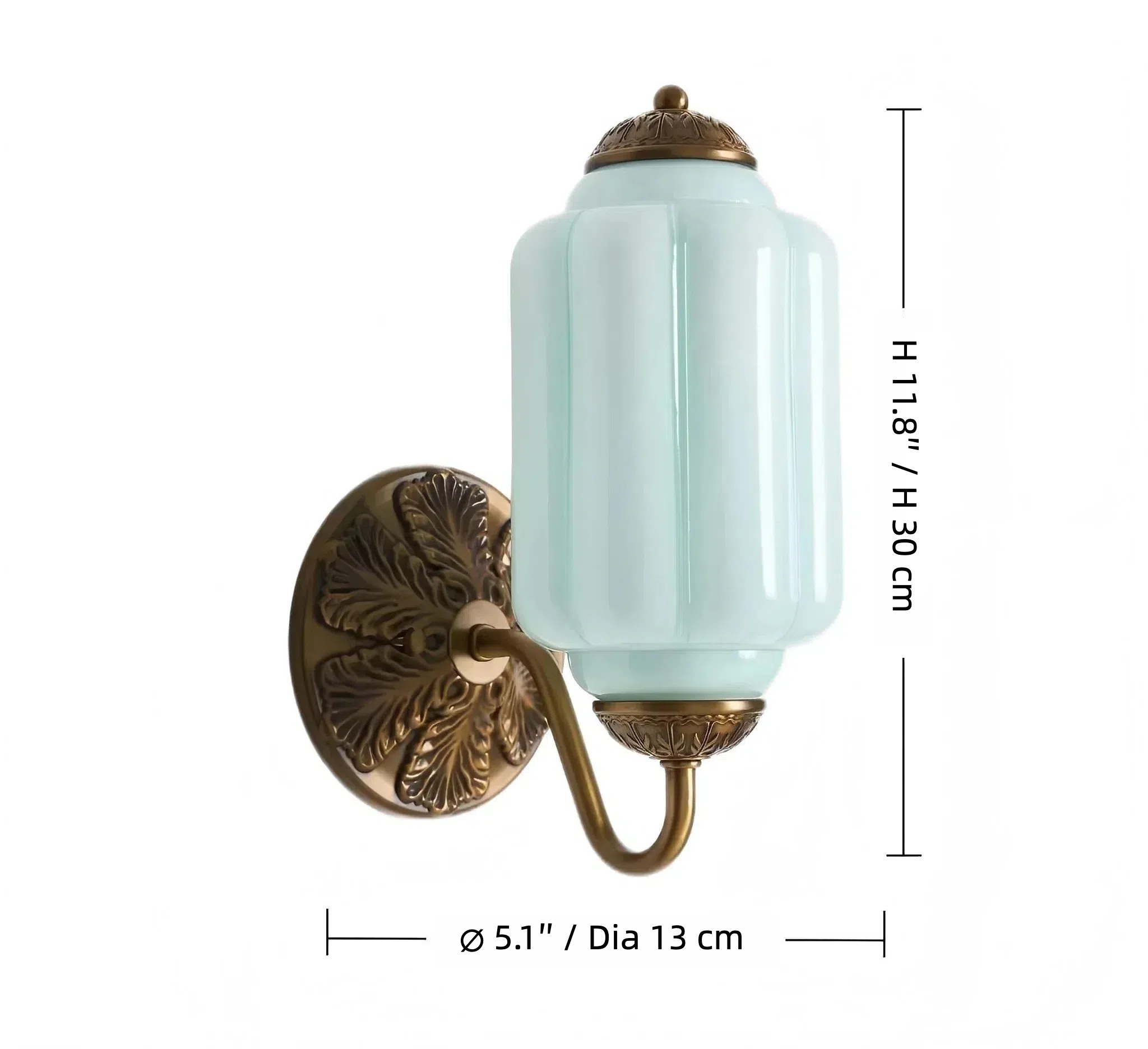Eloise wall sconce size measurement diagram
