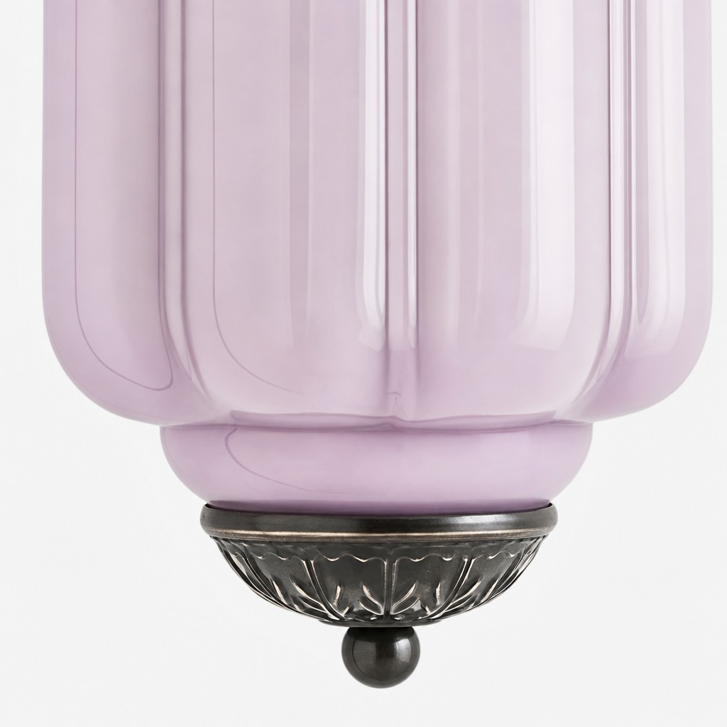 Eloise lavender glass shade detail