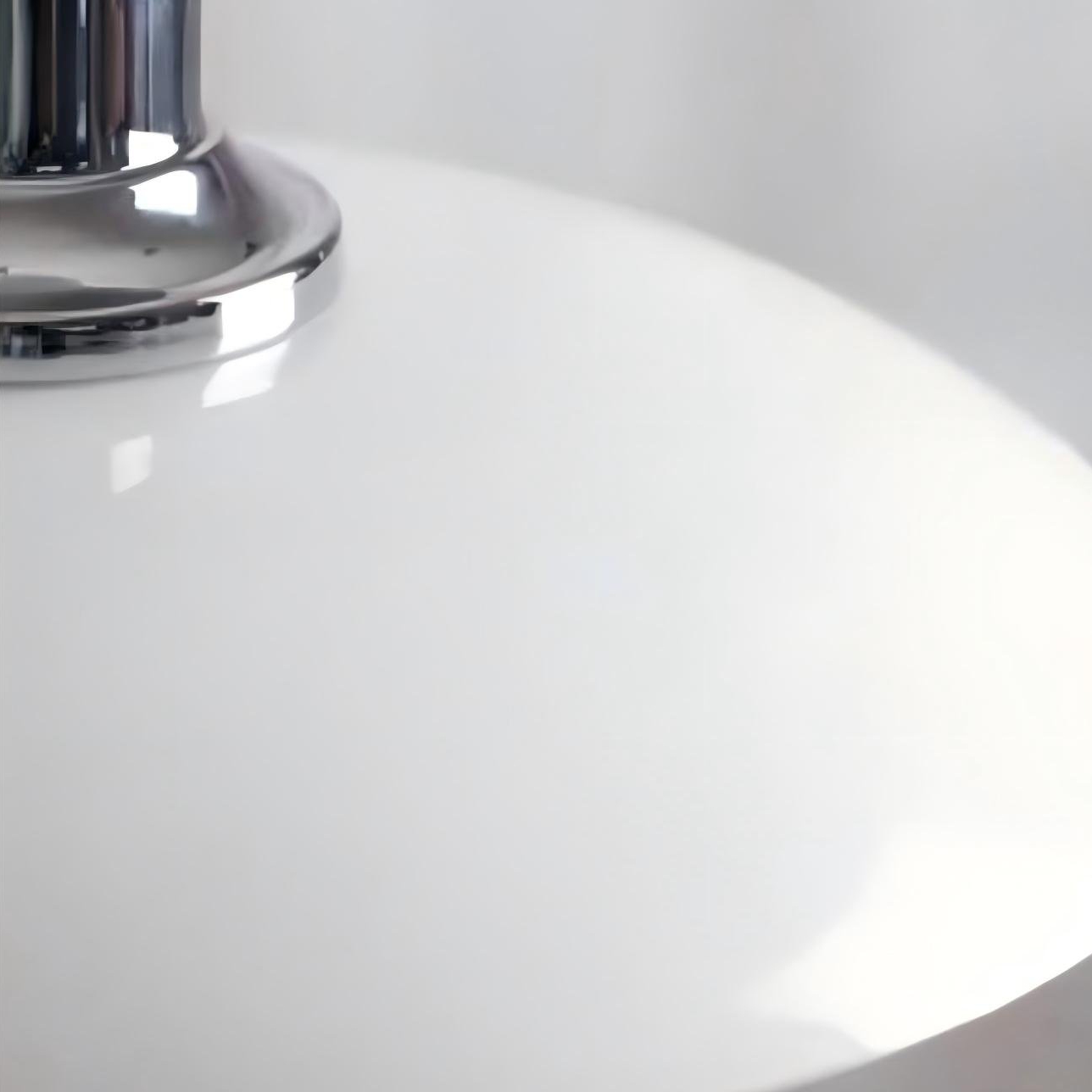 Close-up of glossy layered lampshade finish