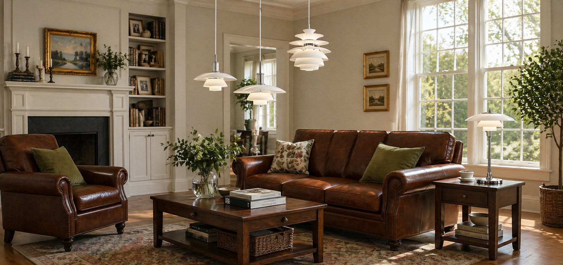 PH Series lighting collection in a living room
