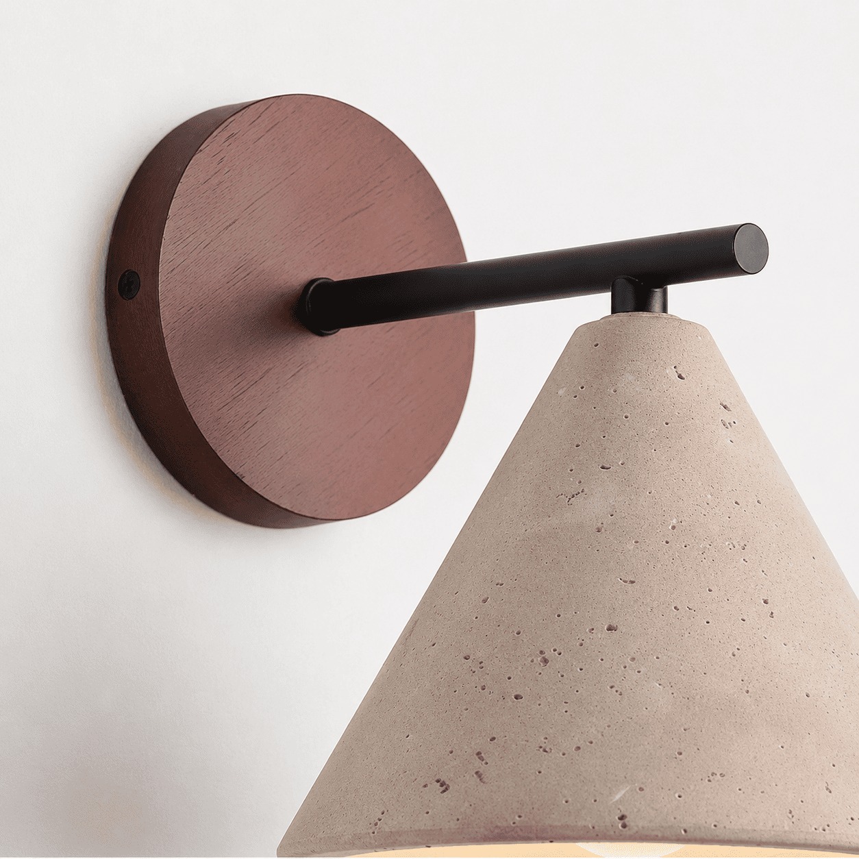 Travira wall light construction close-up