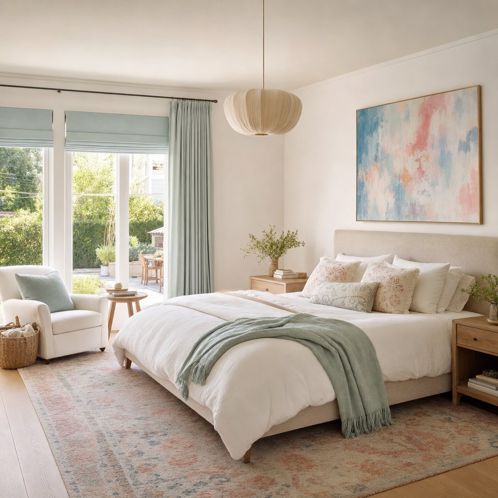 Linbron pendant light in bedroom
