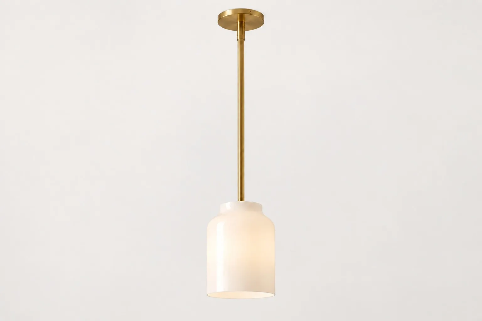 Villenas Hanton Pendant Light with a metal shade for kitchen island lighting