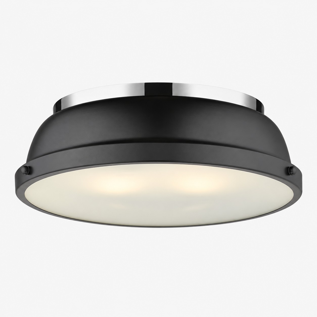 Metal Flush Ceiling Light with a 14-inch diameter and colour choices