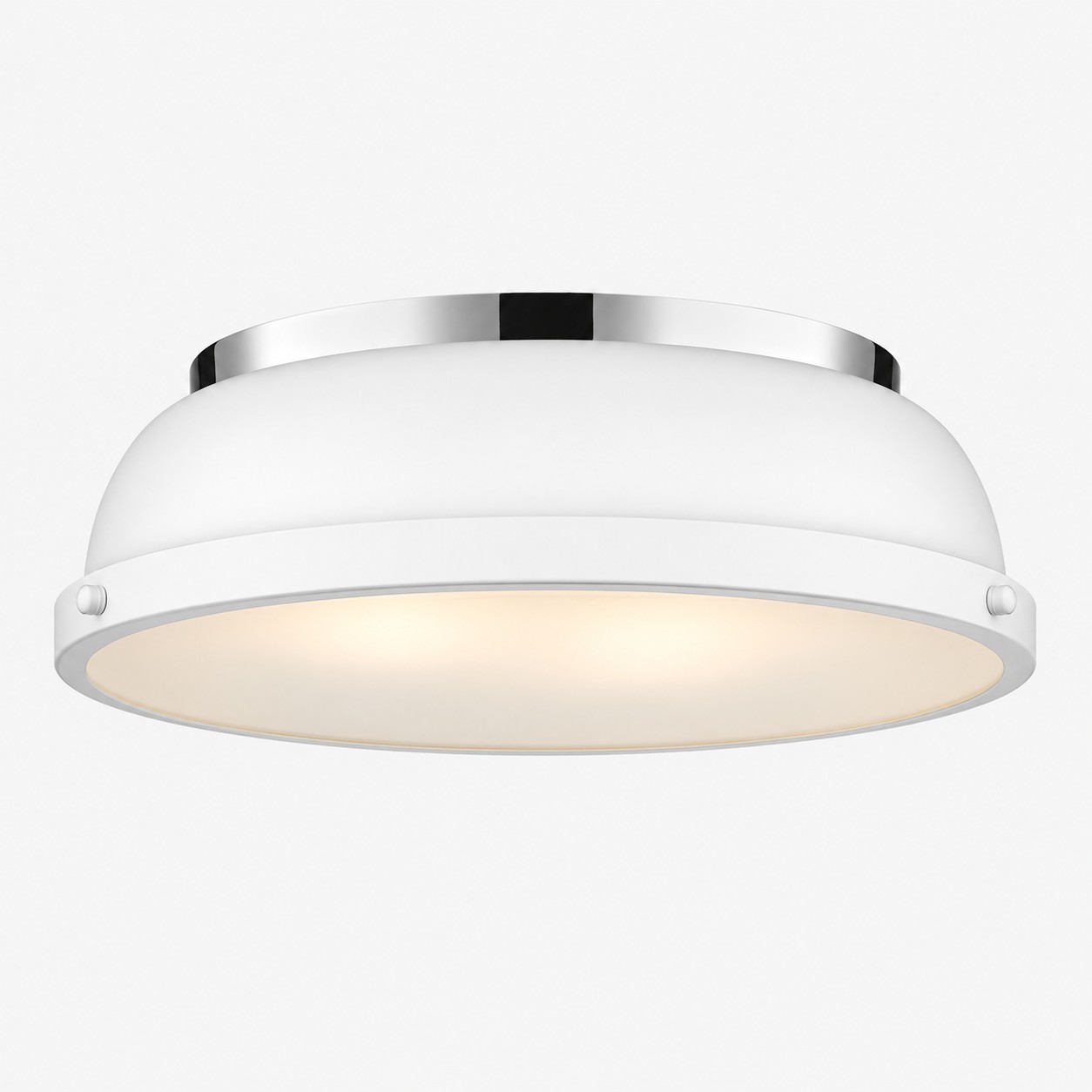 Metal Flush Ceiling Light with a 14-inch diameter and colour choices