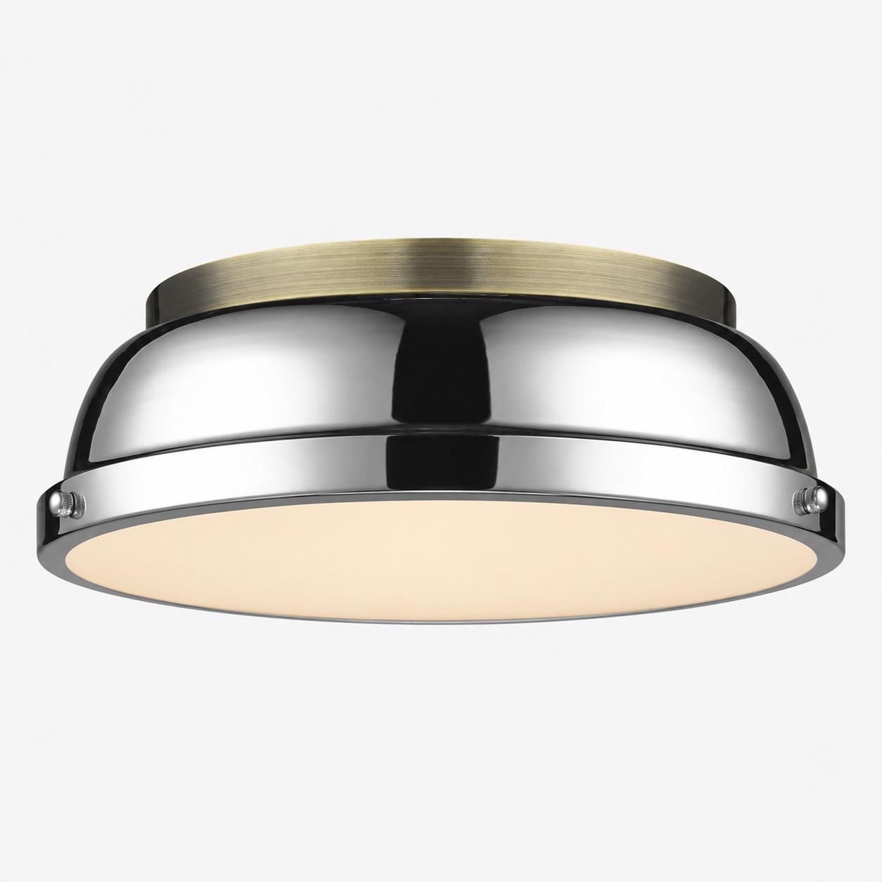 Metal Flush Ceiling Light with a 14-inch diameter and colour choices