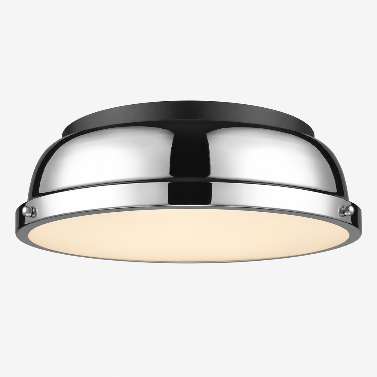 Metal Flush Ceiling Light with a 14-inch diameter and colour choices