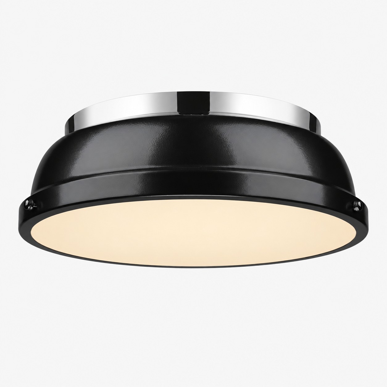 Metal Flush Ceiling Light with a 14-inch diameter and colour choices