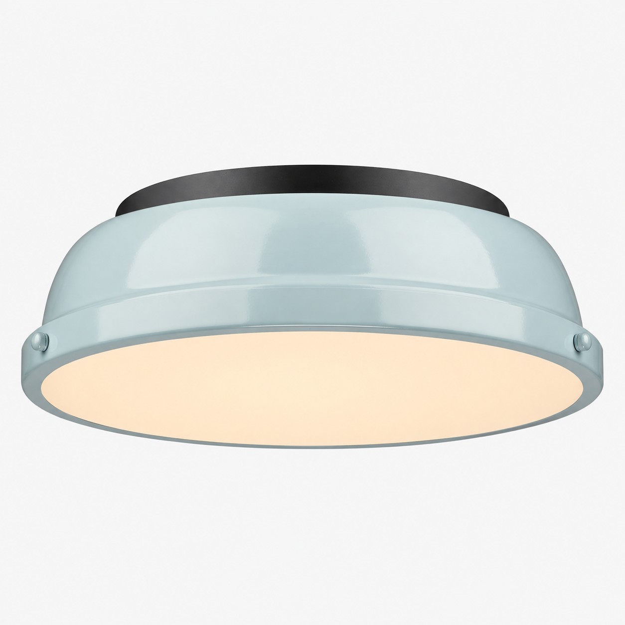 Metal Flush Ceiling Light with a 14-inch diameter and colour choices