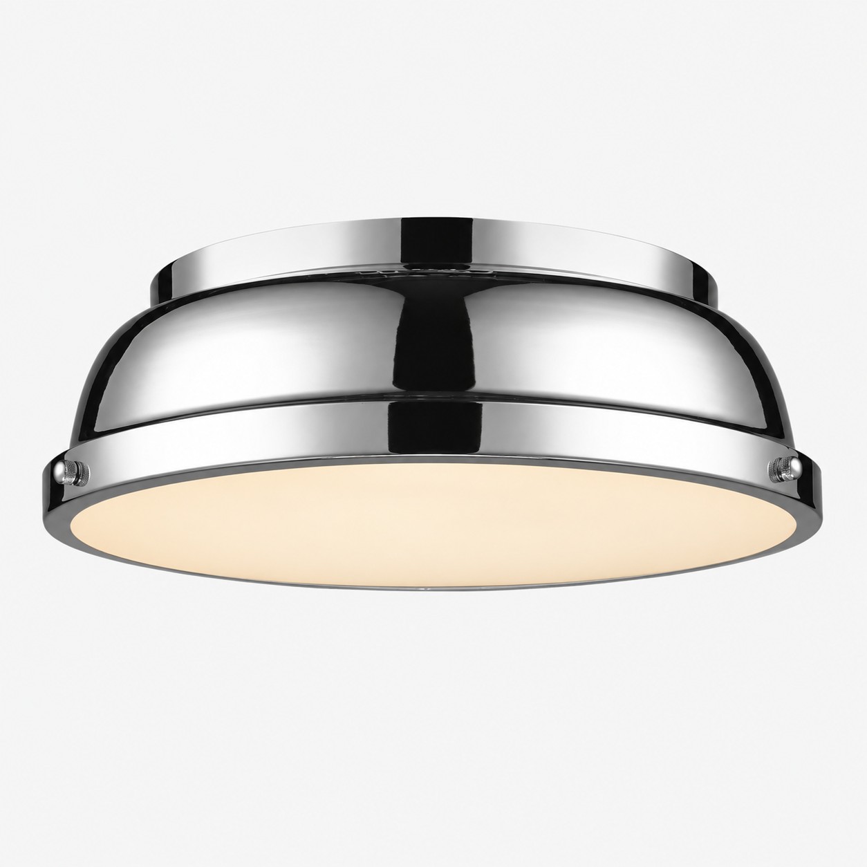 Metal Flush Ceiling Light with a 14-inch diameter and colour choices