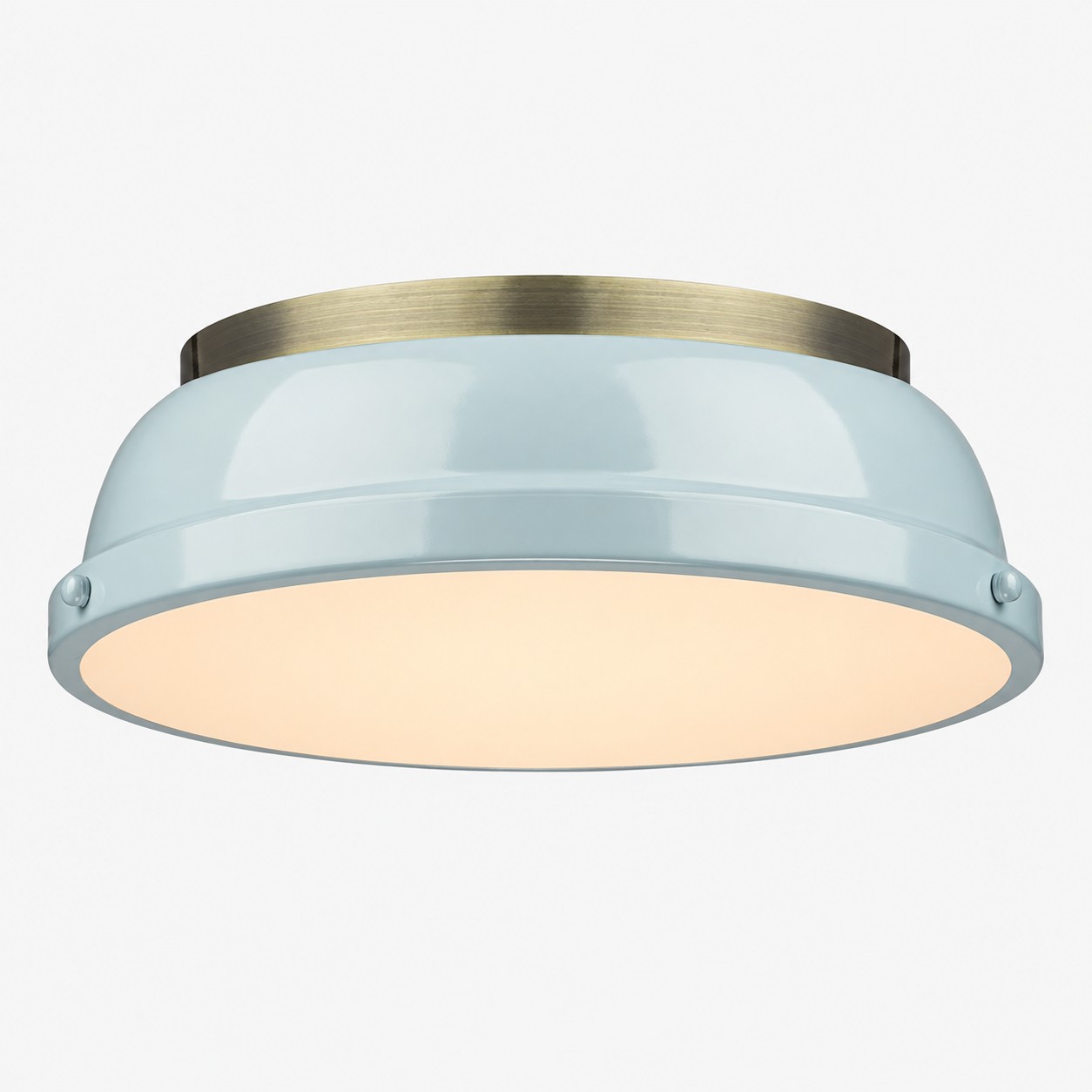 Metal Flush Ceiling Light with a 14-inch diameter and colour choices