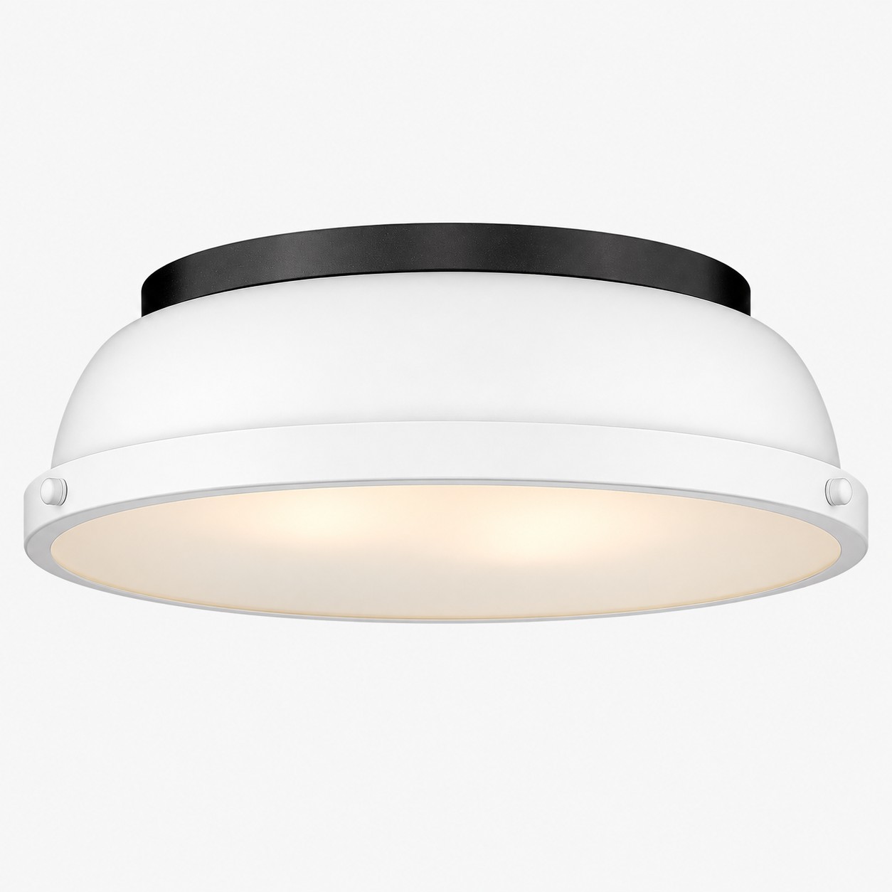 Metal Flush Ceiling Light with a 14-inch diameter and colour choices