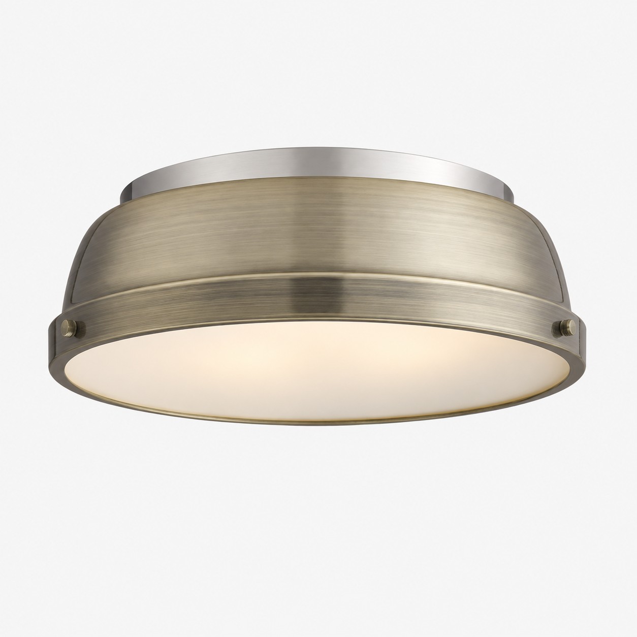 Metal Flush Ceiling Light with a 14-inch diameter and colour choices