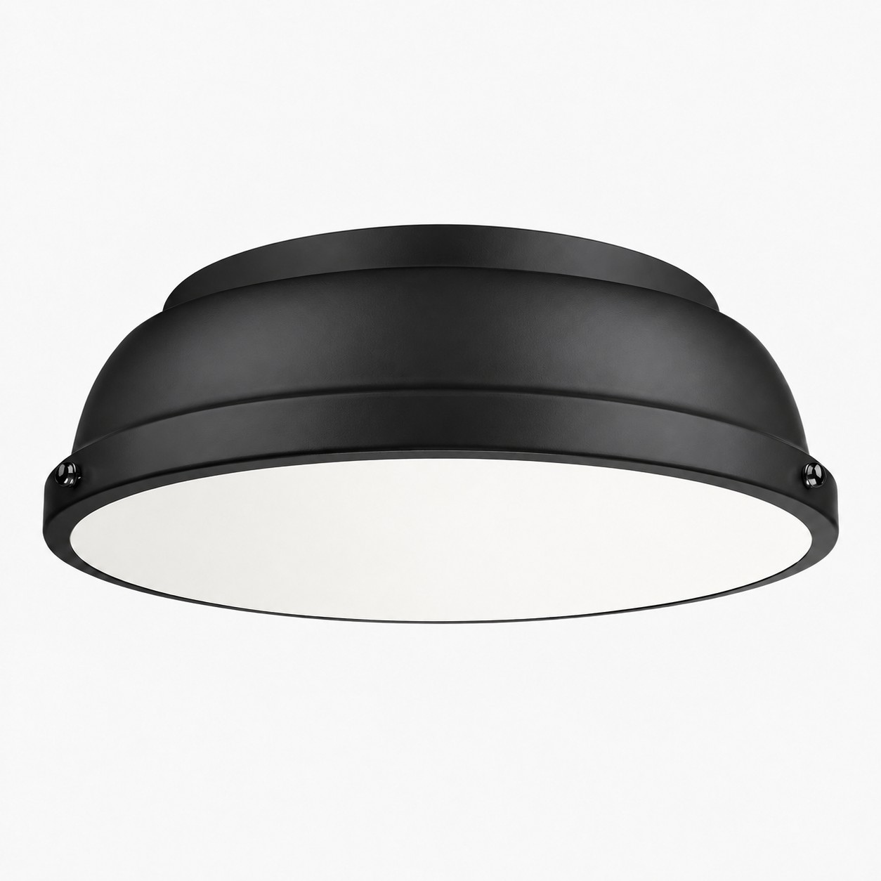 Metal Flush Ceiling Light with a 14-inch diameter and colour choices