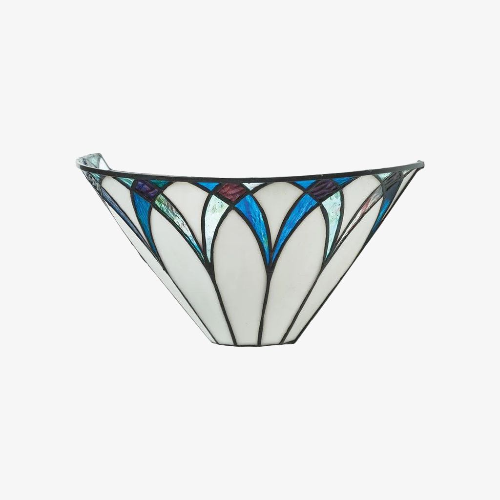 Stained glass wall lamp