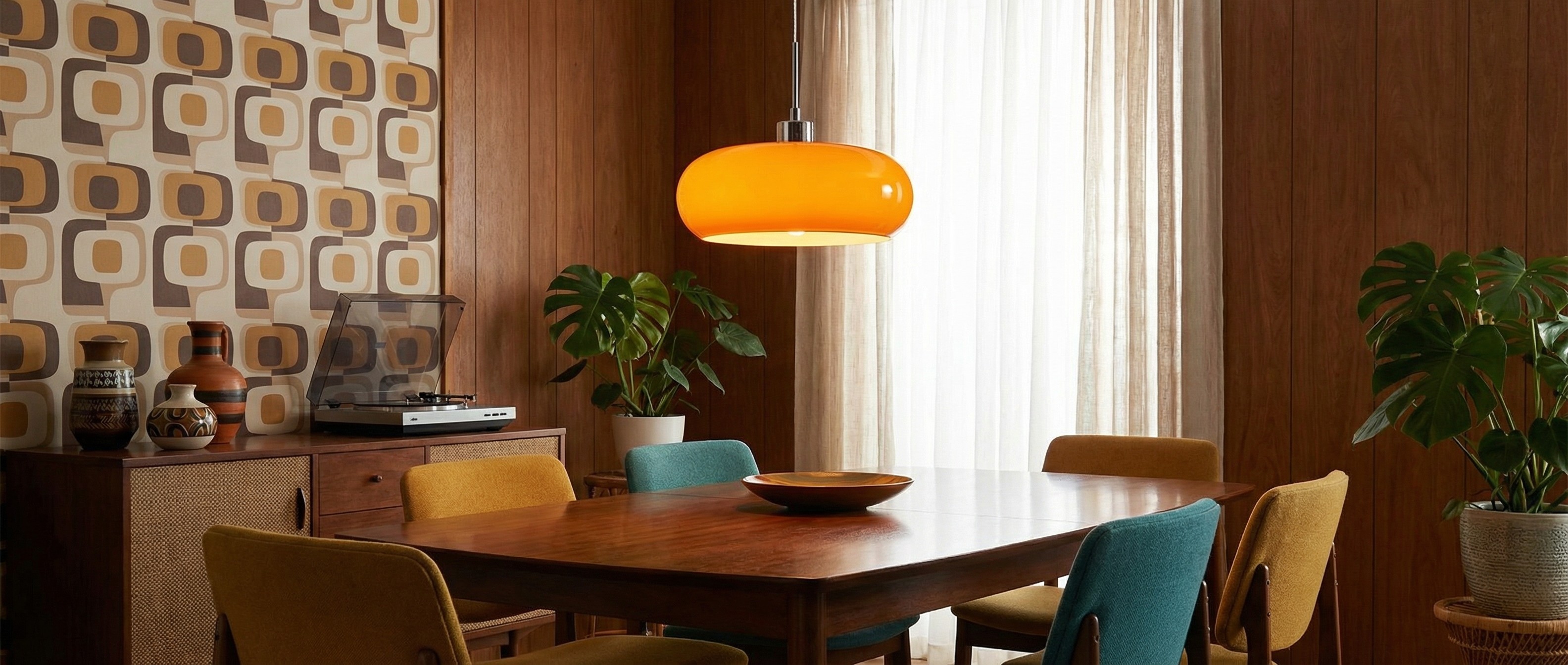 Cirren pendant lights styled in a kitchen