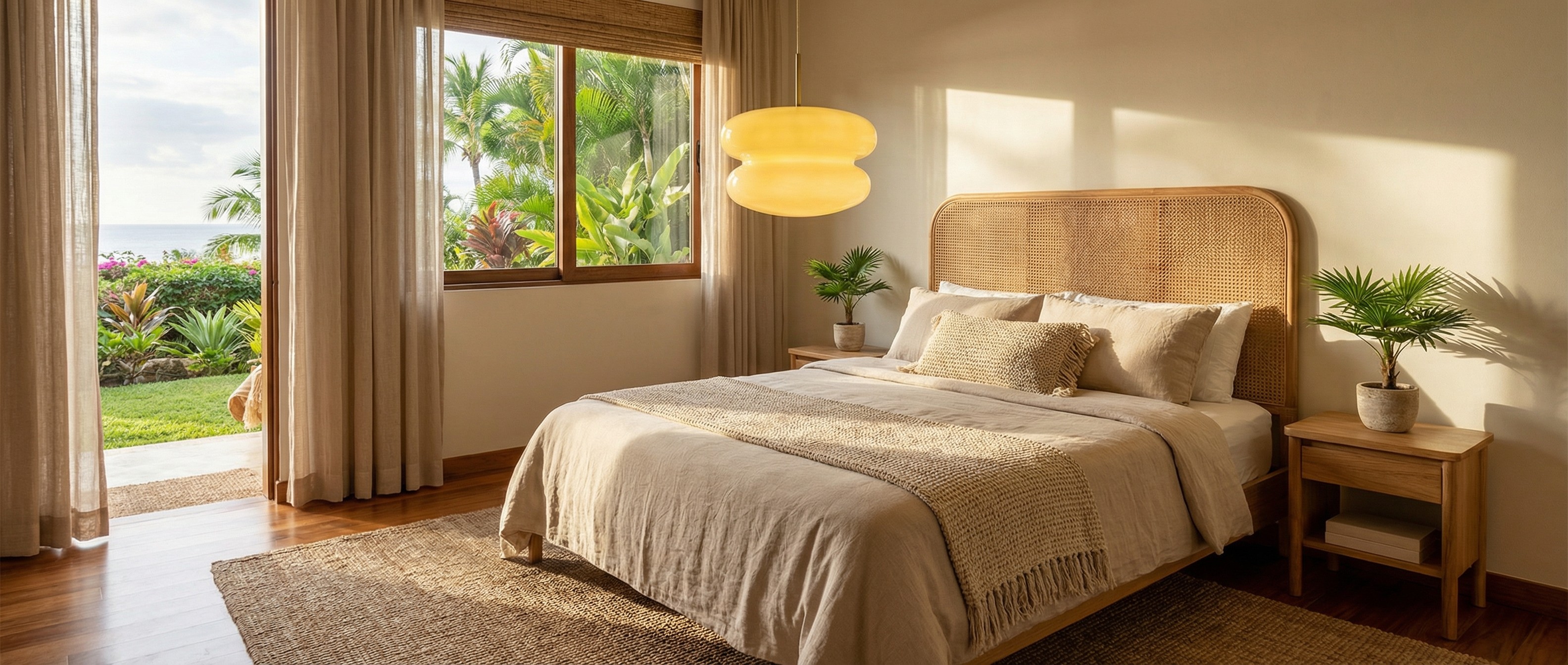 Cirren pendant light styled in a warm dining room