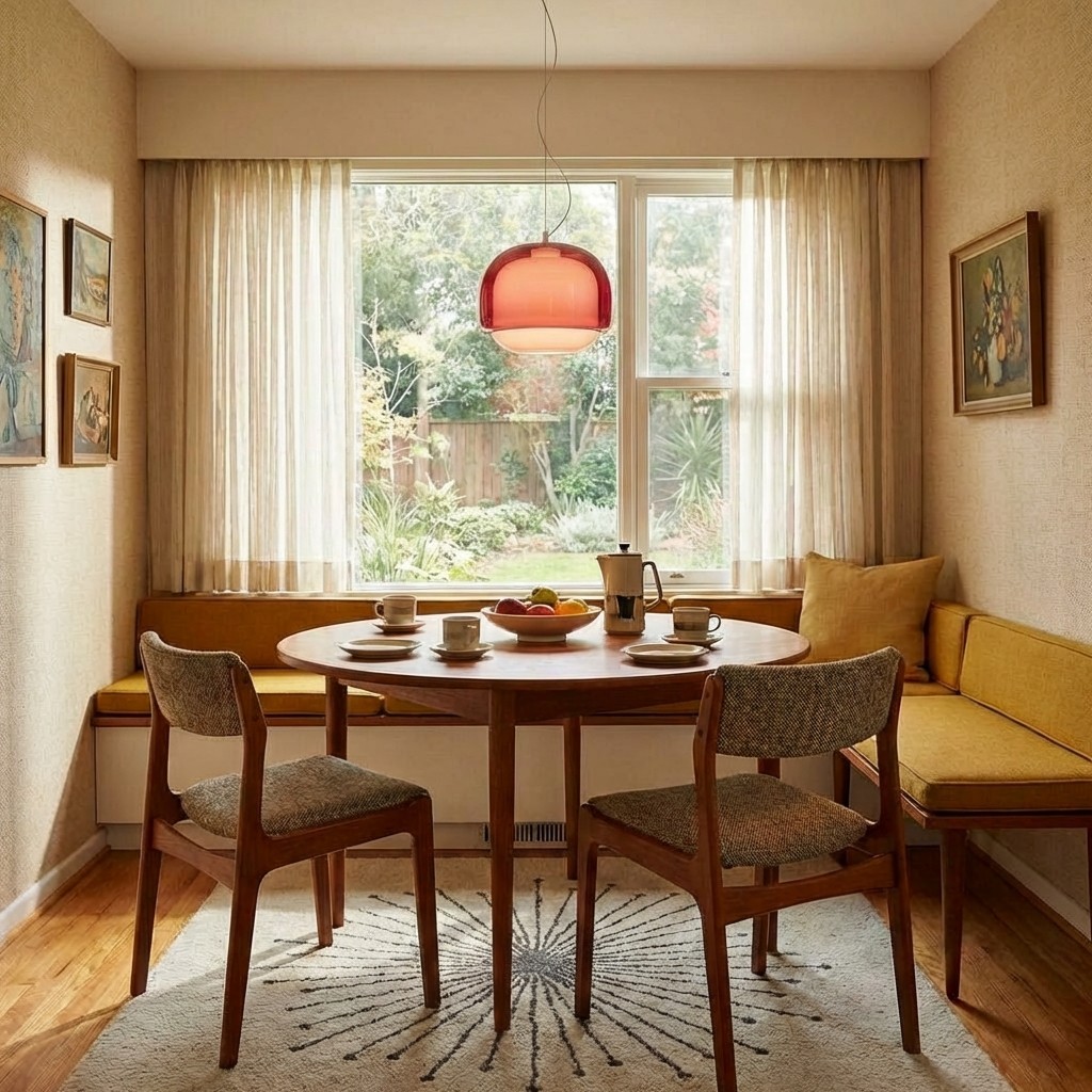 Clinco pendant light in a breakfast nook
