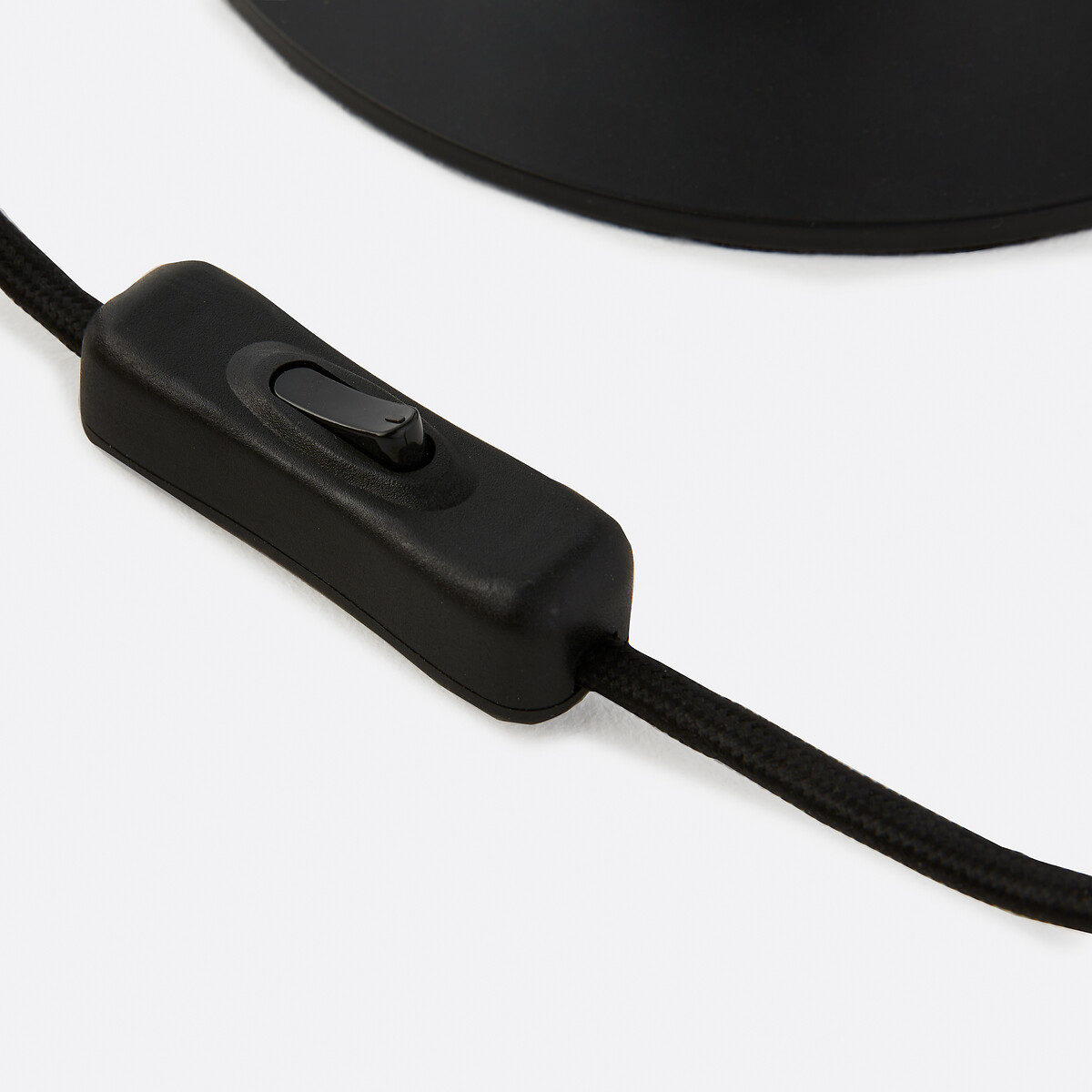 Close-up of lamp cord switch