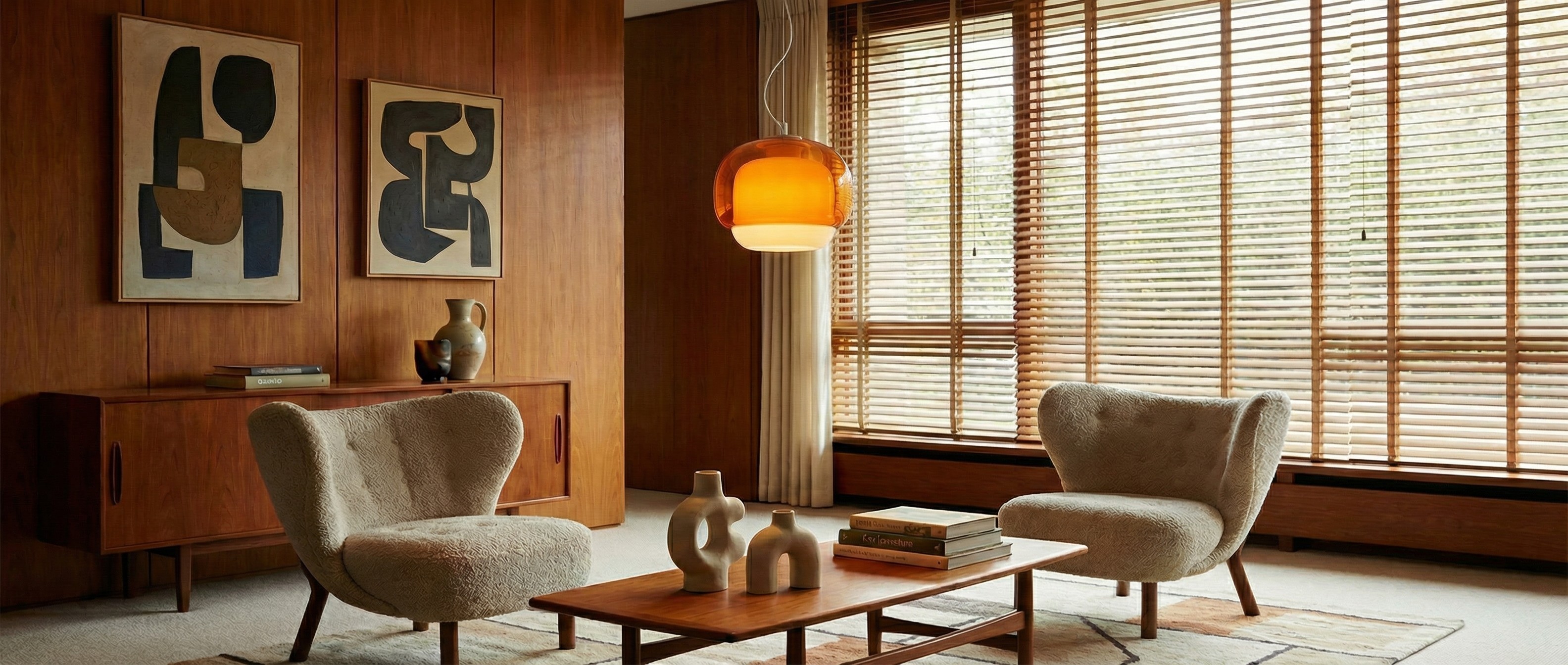Clinco pendant light above a dining table