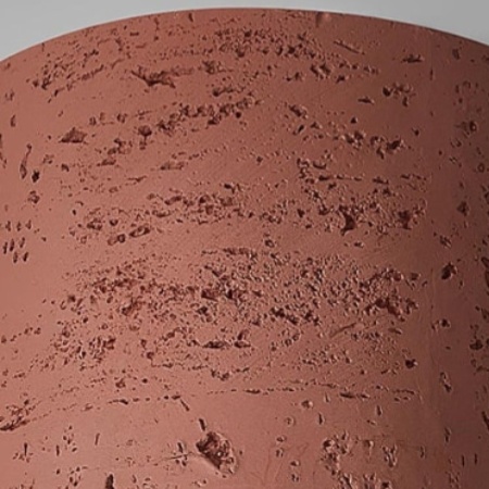 Close view of the textured Sabiara cylinder finish