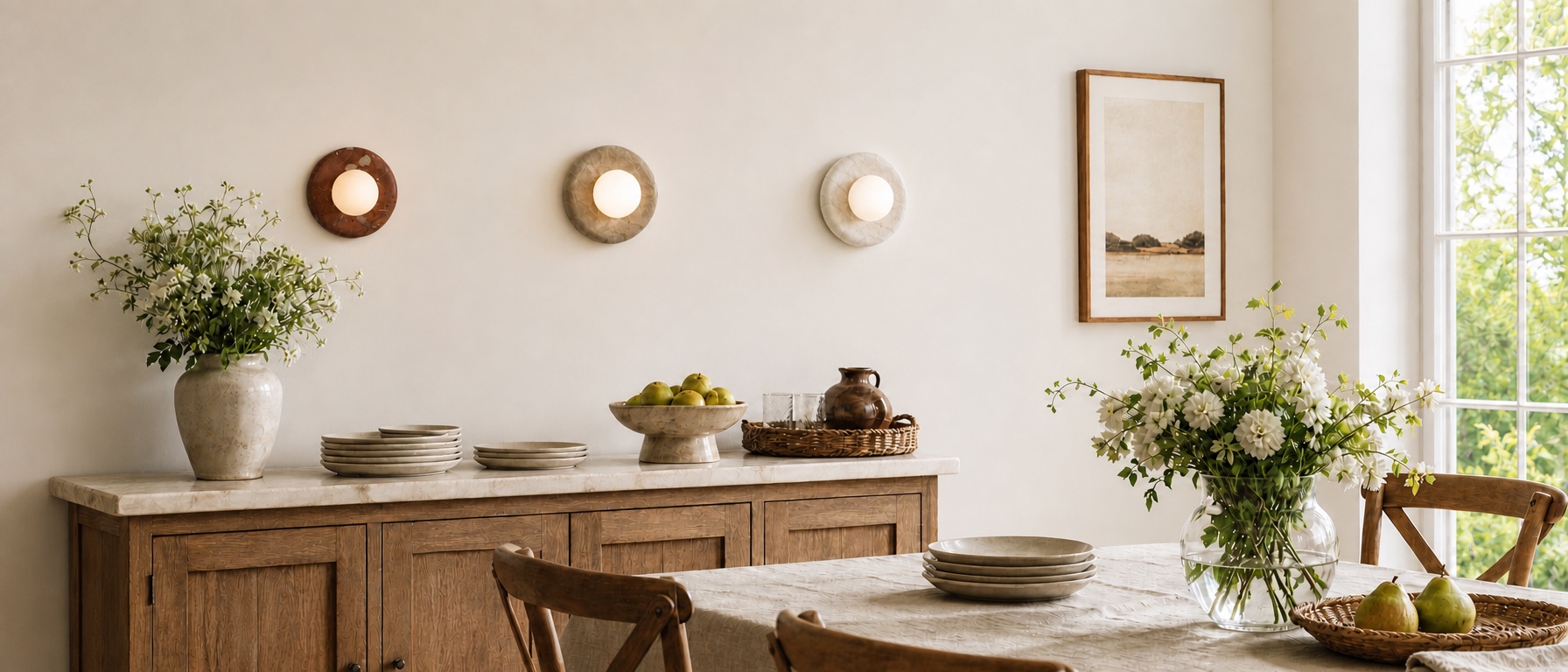 Oria Collection lighting in a coordinated interior