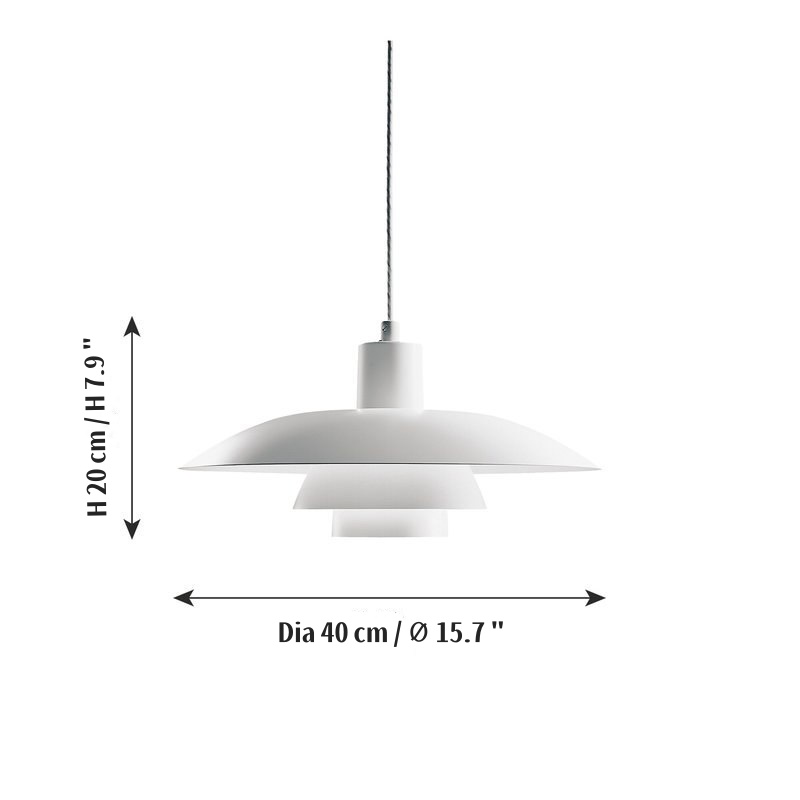 Layera pendant light size diagram