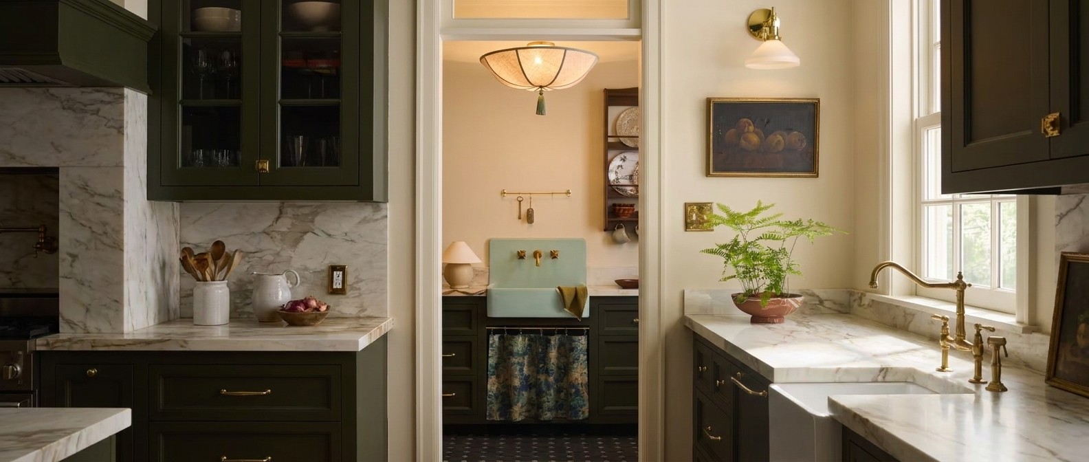 Valoflor ceiling light styled in a kitchen