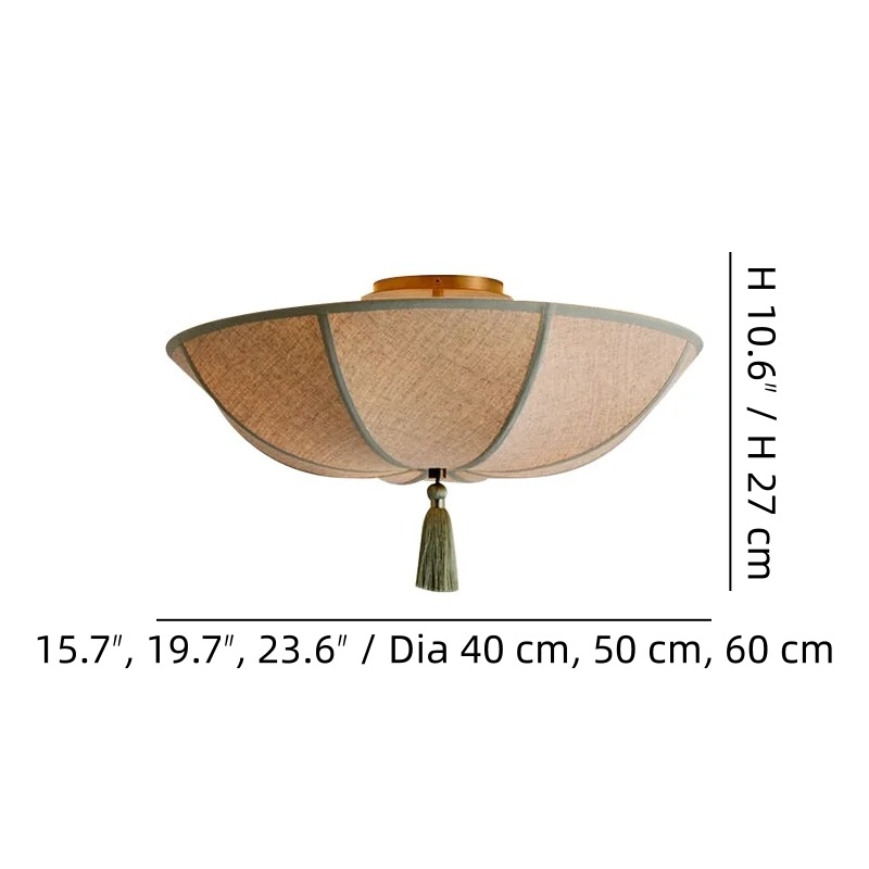 Valoflor ceiling light size diagram