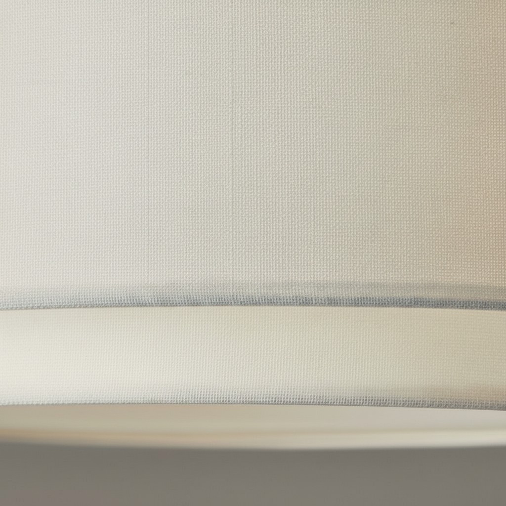 Brushed gold frame and clear glass pendant detail