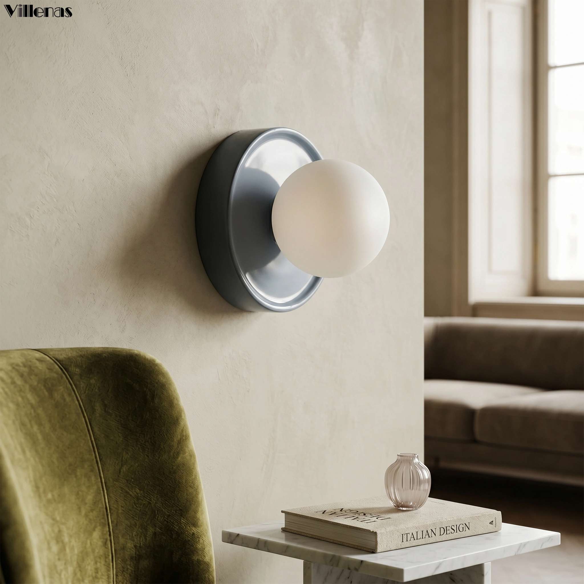 Ripple green glass wall sconce design inspiration