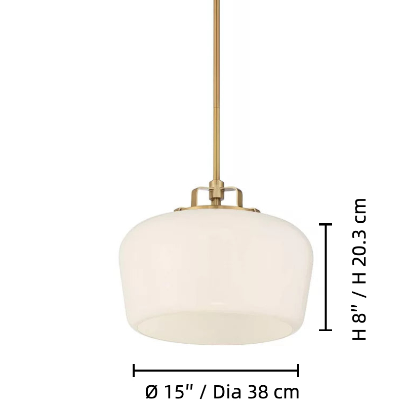 Ripple glass wall sconce size diagram