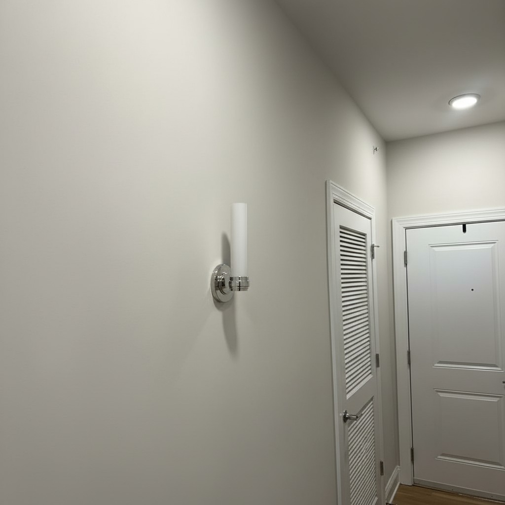 Customer photo of Roven wall sconce in a hallway