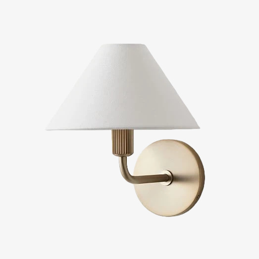 Diora Wall Sconce Light - Modern Brass Fixture with Elegant Shade