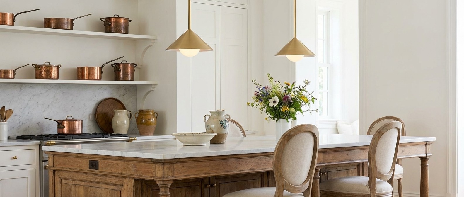 Brivana pendant lights styled in a contemporary room