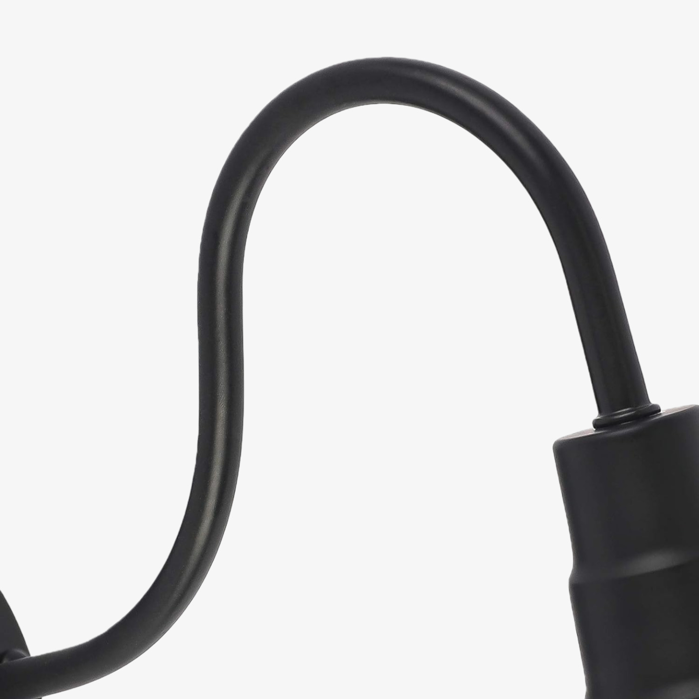Korvi black gooseneck arm detail