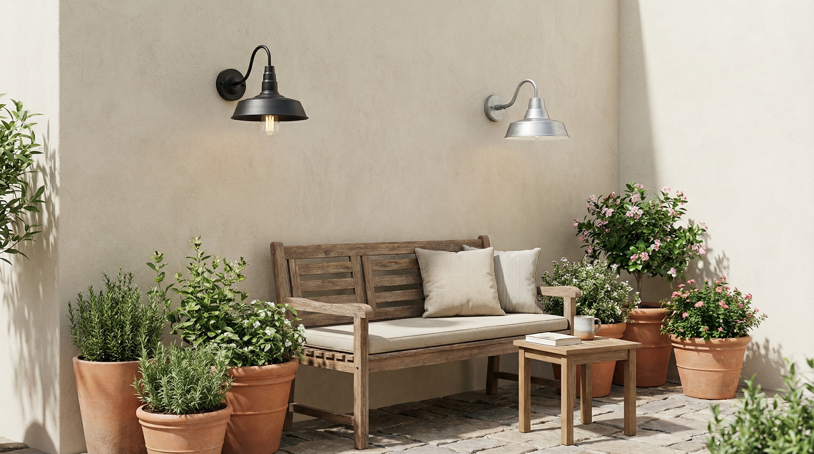 Korvi Collection outdoor lighting scene