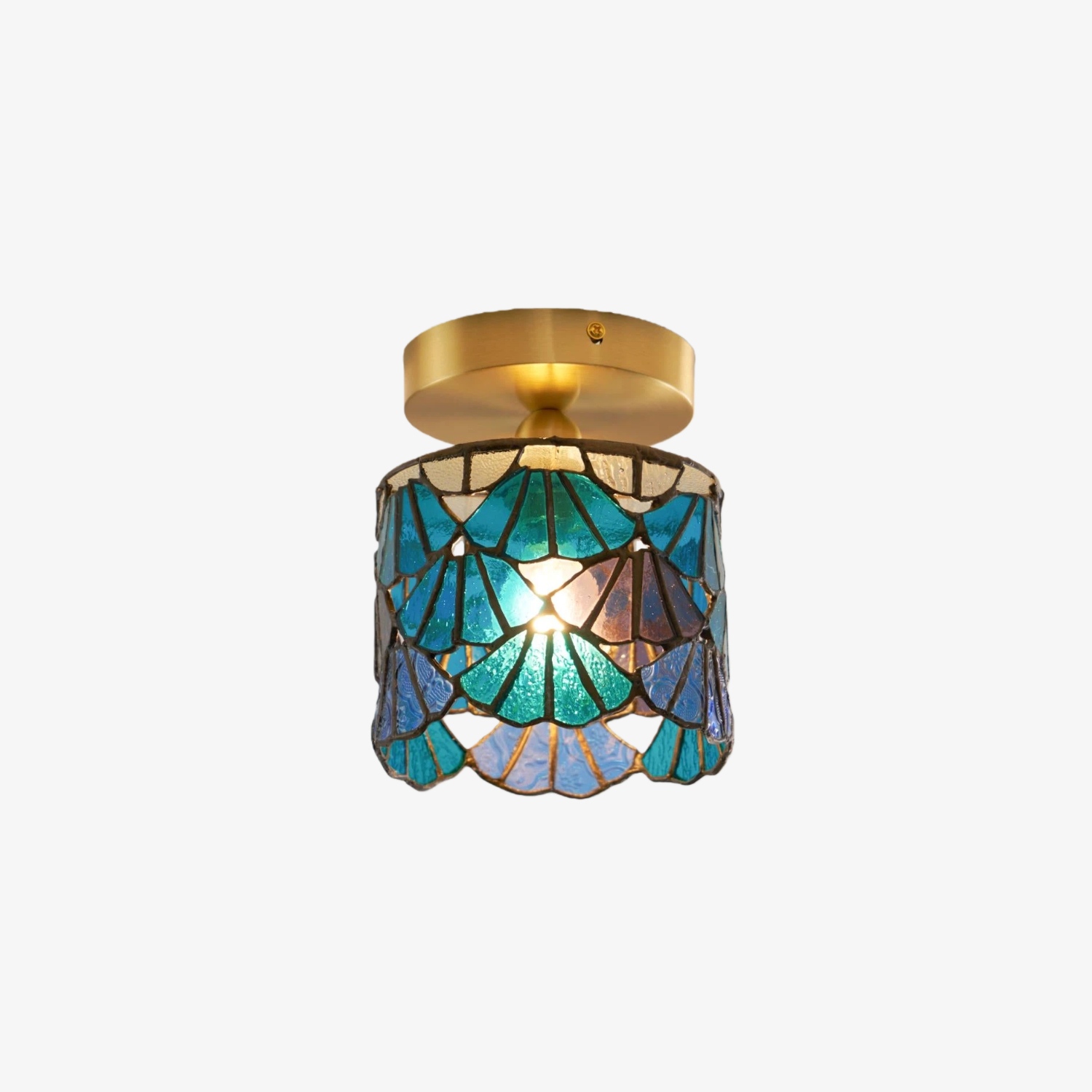 TF Vintagia Tiffany style stained glass ceiling light