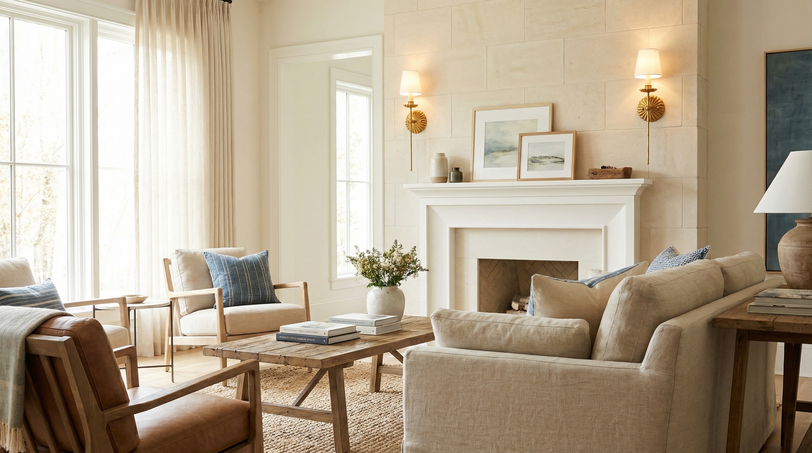 Roven wall lamp in a living space