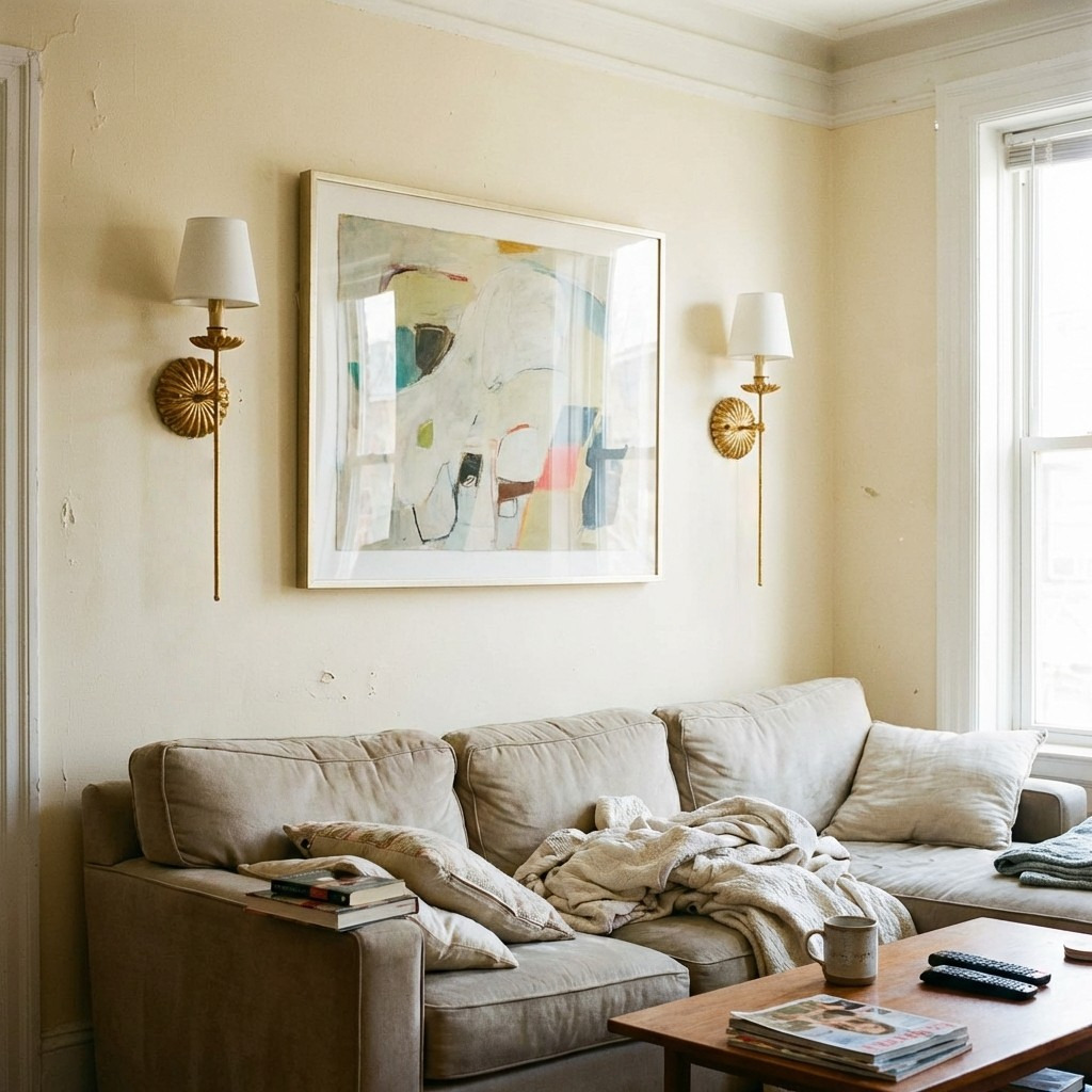 Roven wall lamps in a living room