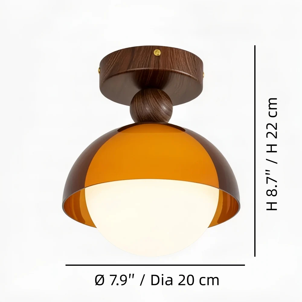 A style ceiling lamp measurement