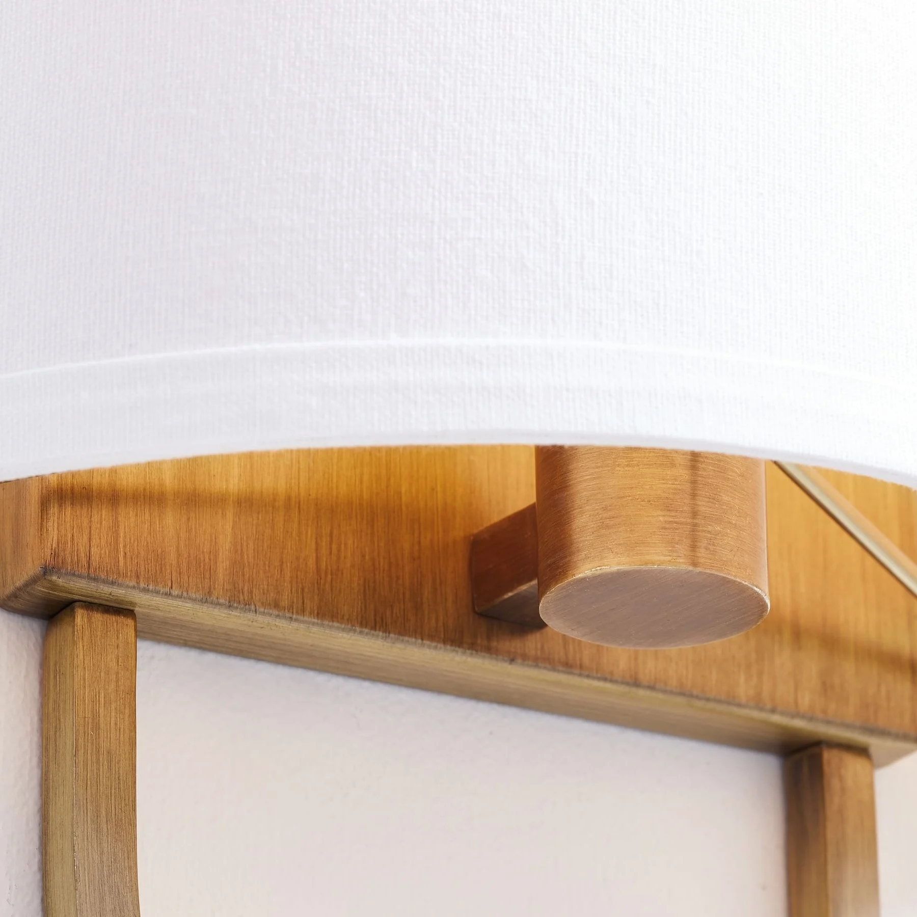 Brushed gold sphere hub and chain detail