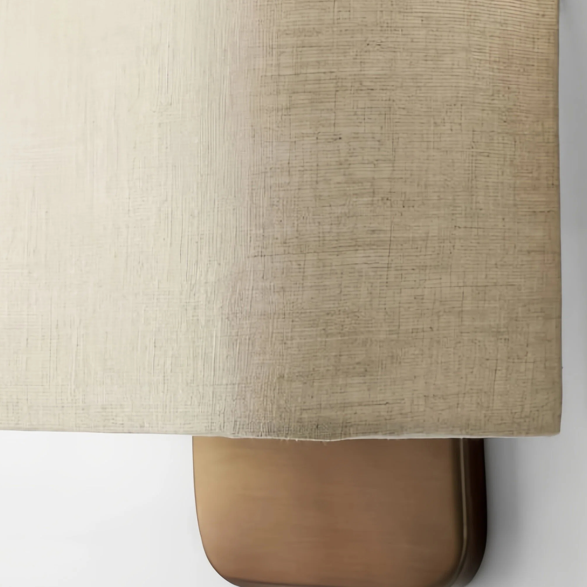 Close-up of light fabric shade texture