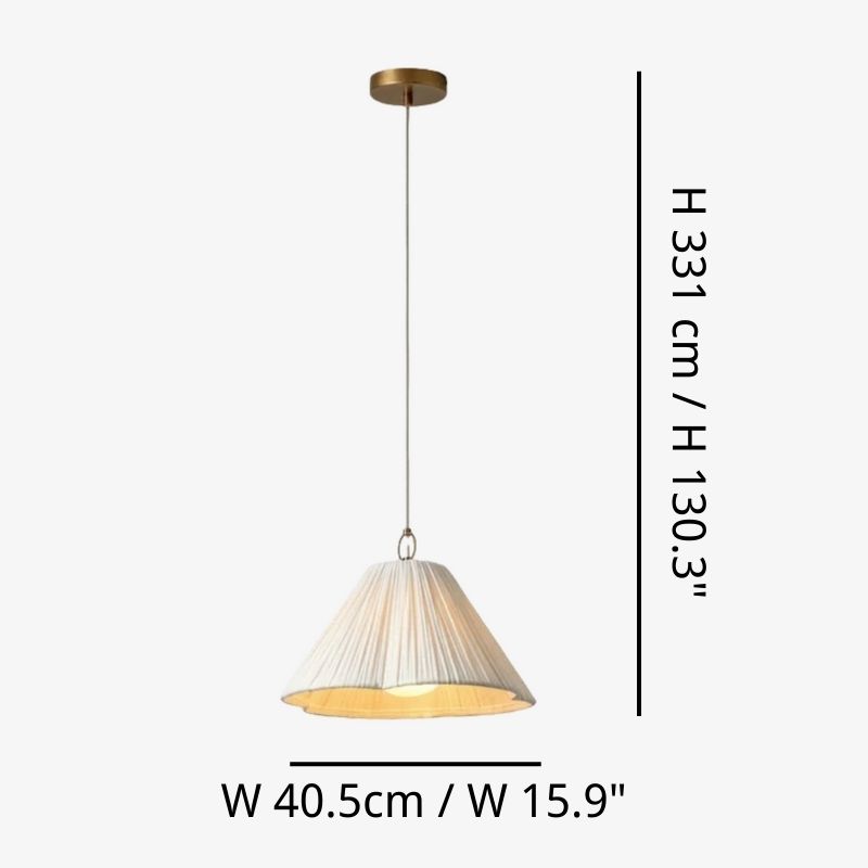Luminella pendant dimensions W 40.5cm by H 331cm