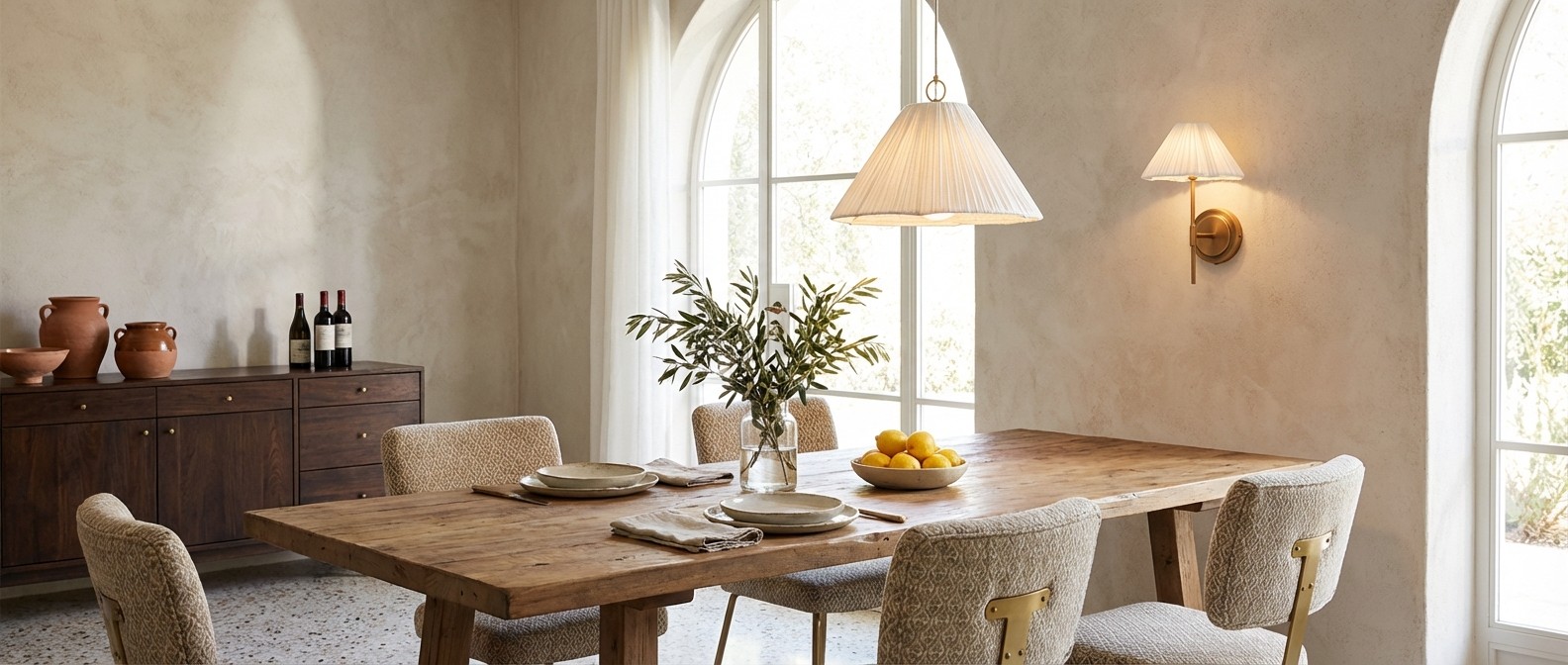 Luminella Collection dining room lighting scene
