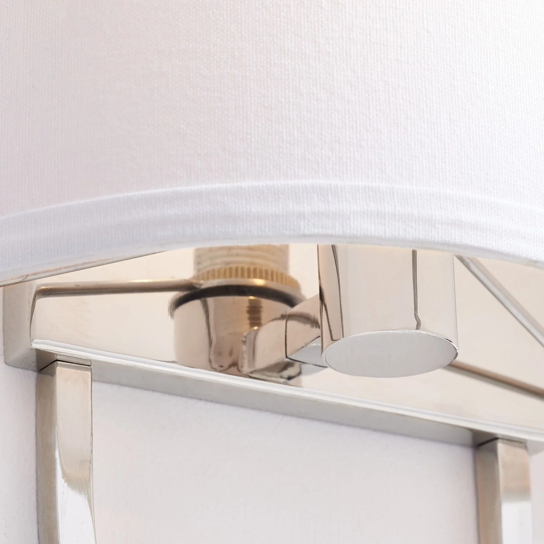 Clear glass shade and filament bulb detail