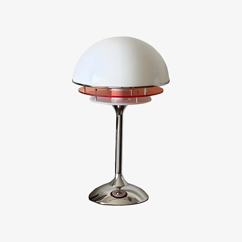 Afterglow table lamp in Silver-White finish