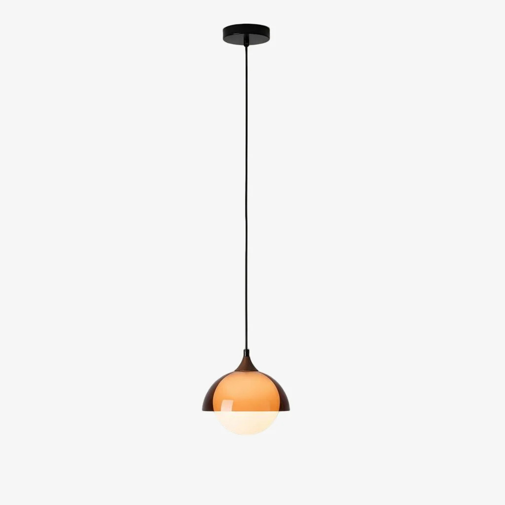 Sunset Afterglow Vintage Hand-Blown Glass Pendant Light